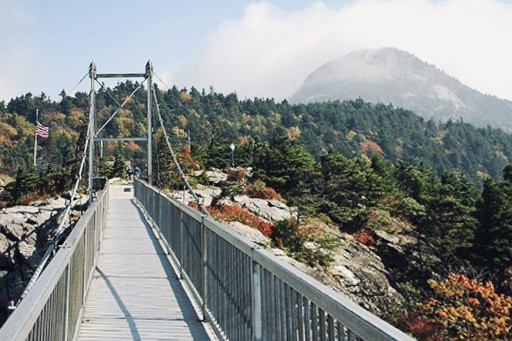 Unique things to do in the mountains: Mile High Bridge at Grandfather Mountain