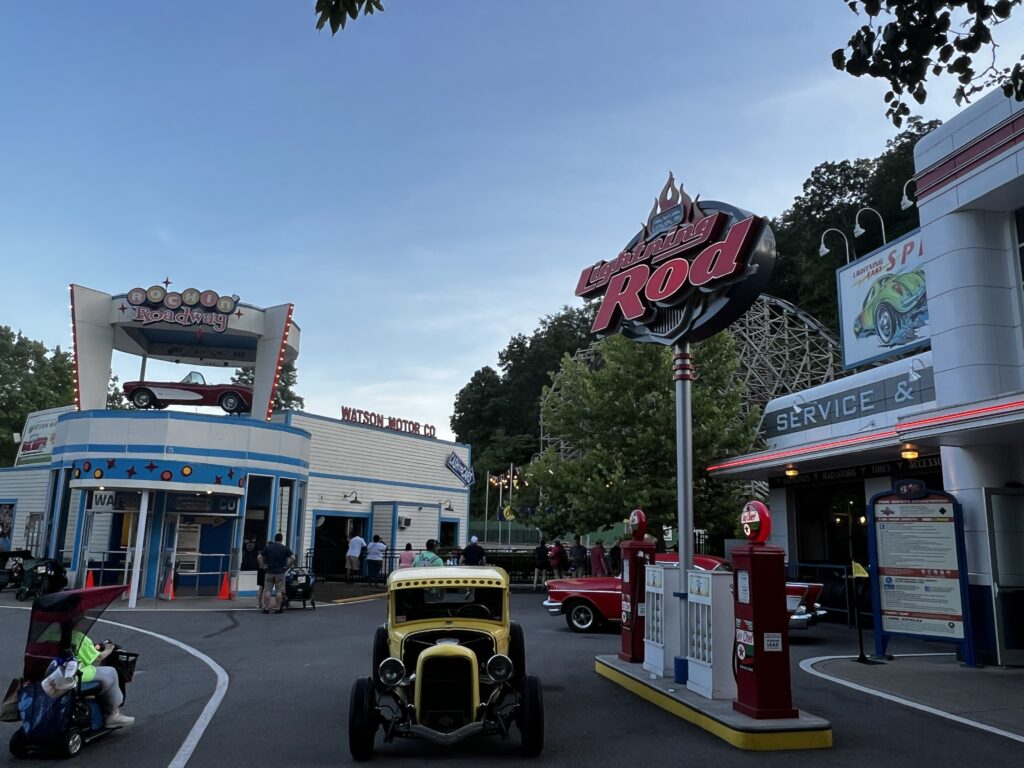 12 reasons to visit Dollywood: Lightening Rod coaster entrance